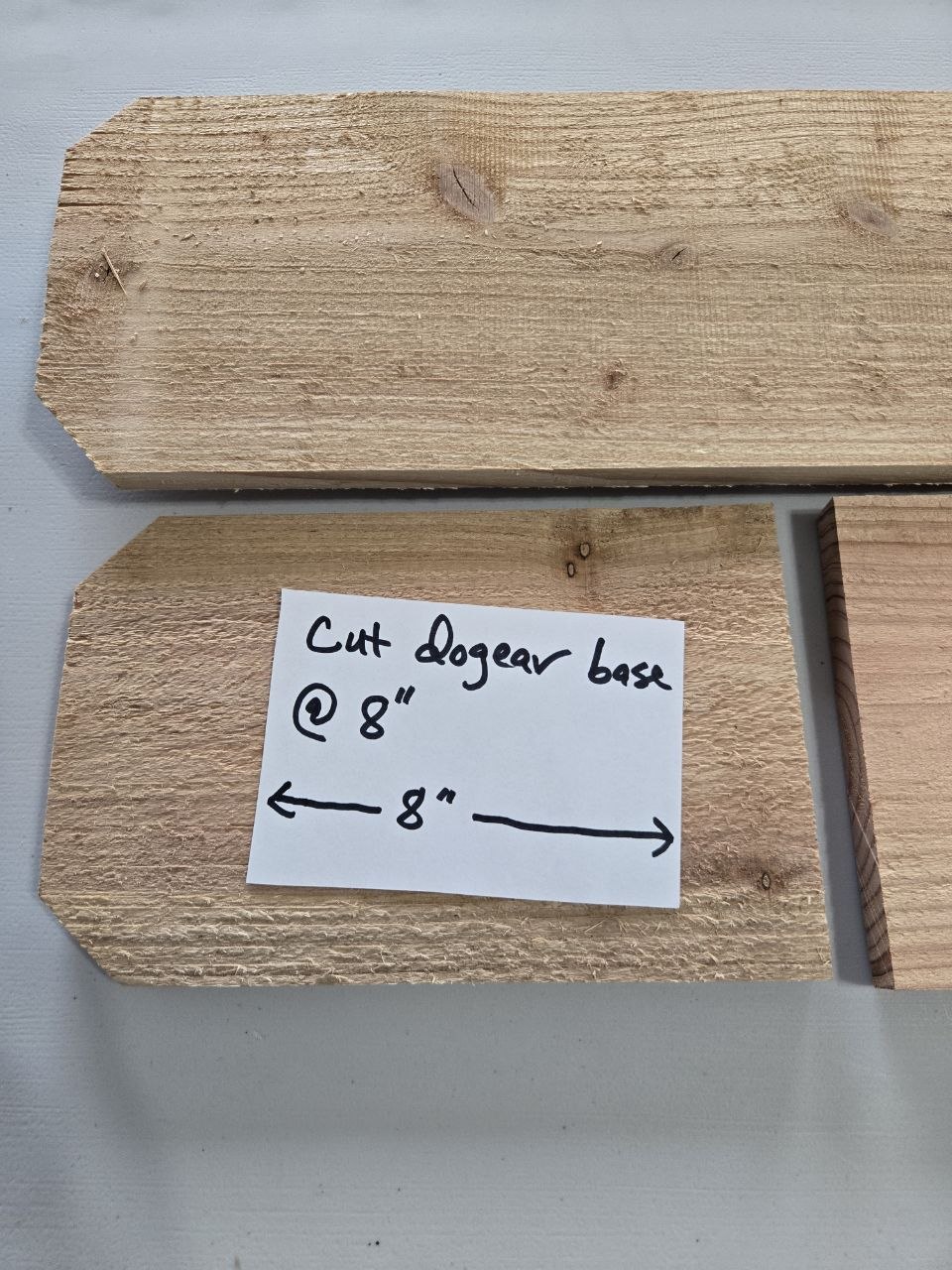 Cut step 1