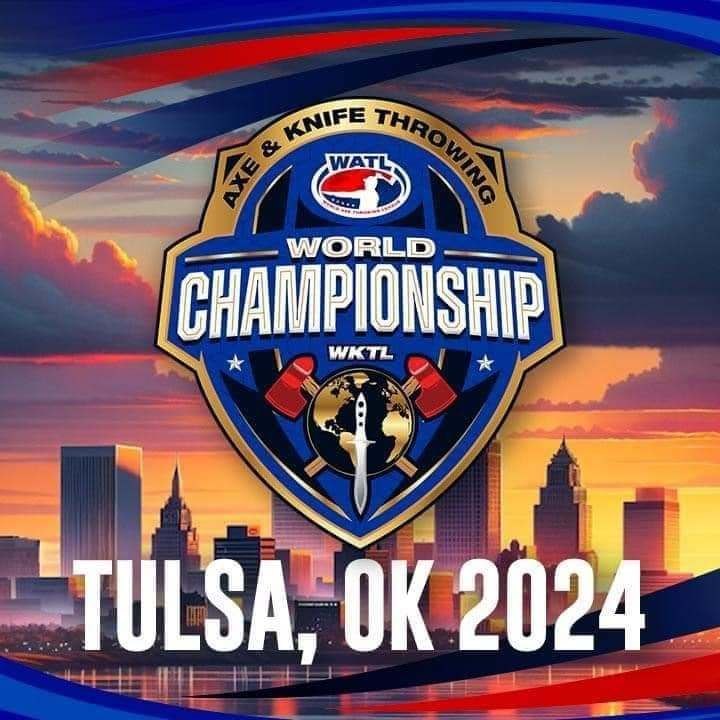Axe and knife throwing world championship event in Tulsa Oklahoma in 2024