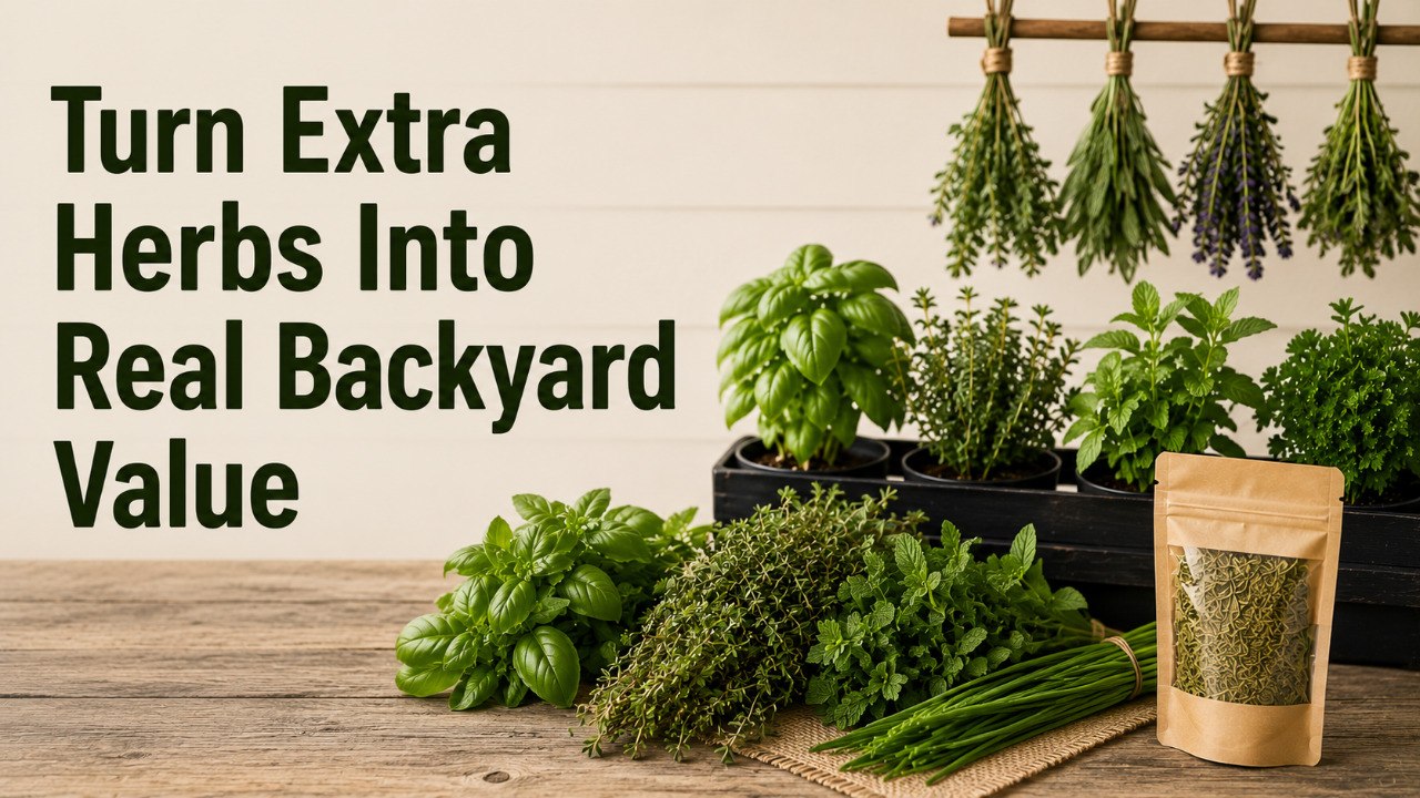 Turn extra herbs into real backyard value teaser image