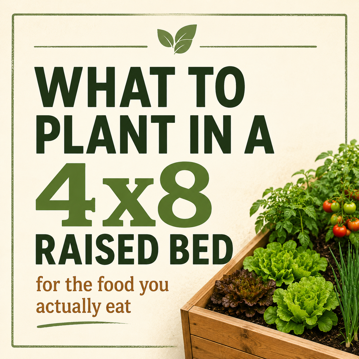 What to plant in a 4x8 raised bed guide teaser image