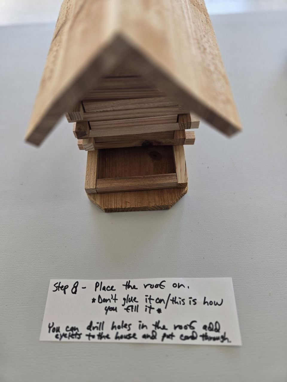 Finished bird feeder 1