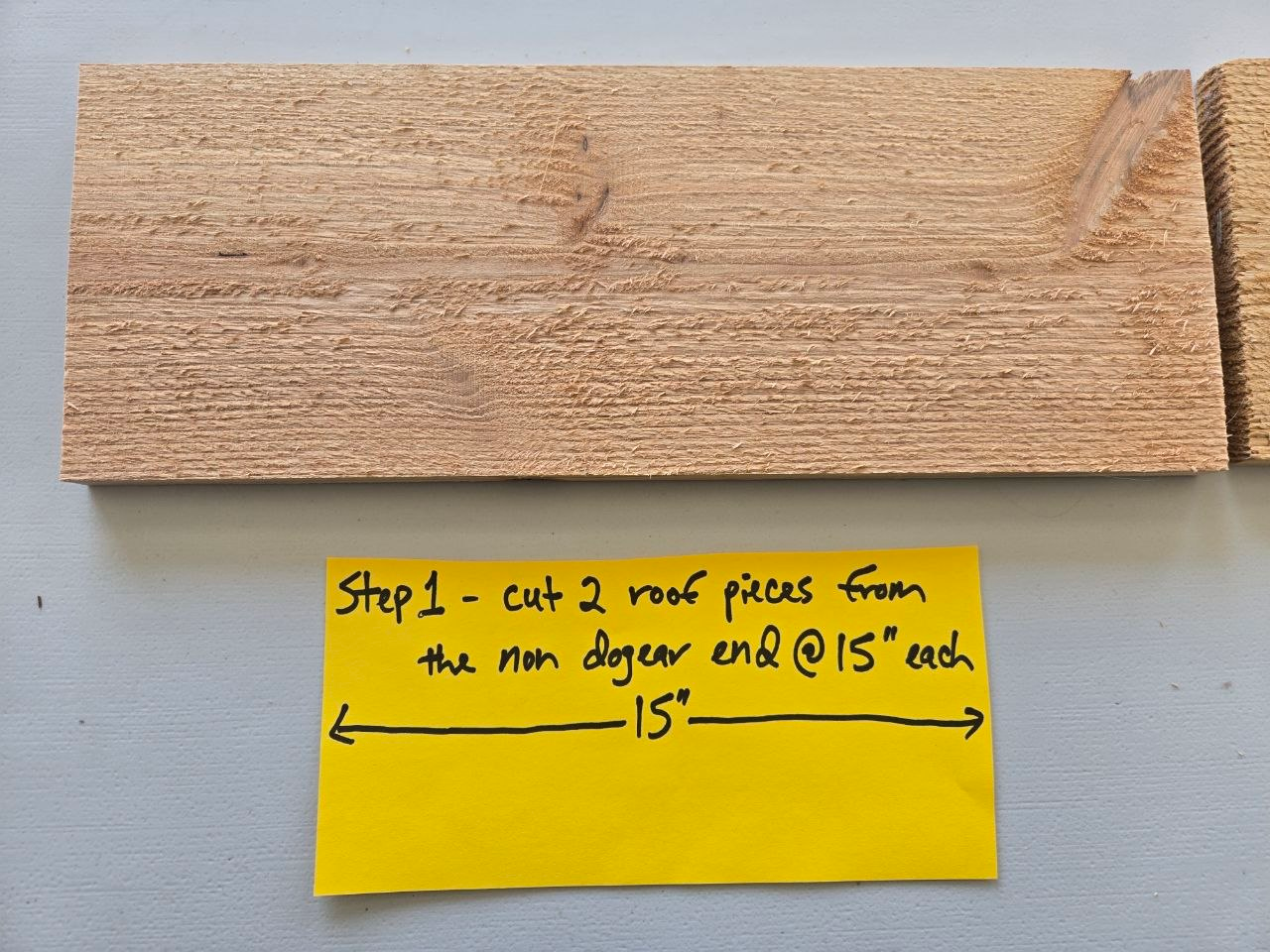 Cut step 1