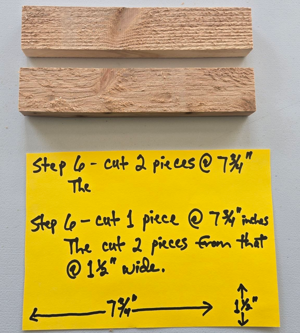 Cut step 6